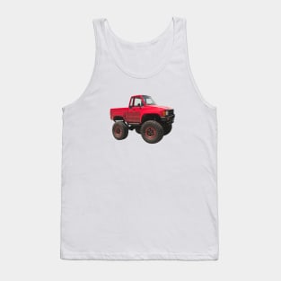 Toyota Pickup Truck Hilux Cartoon Tank Top